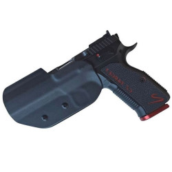 Pouzdro OWB Sport CZ Shadow 2 Target 5" / levé - Tek-lok / 3 mm / černé pouzdro KYDEX