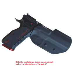 RH HOLSTERS Kabura OWB Sport CZ Shadow   2 Target 6" / right - IPSC mount / 3 mm / black KYDEX