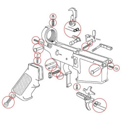EEMANN TECH AR-15 Zestaw naprawczy       (180005)