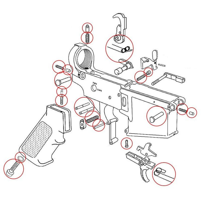 EEMANN TECH AR-15 Zestaw naprawczy       (180005)