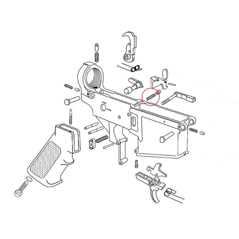 EEMANN TECH AR-15 Sprężyna zatrzasku     zamka (180016)