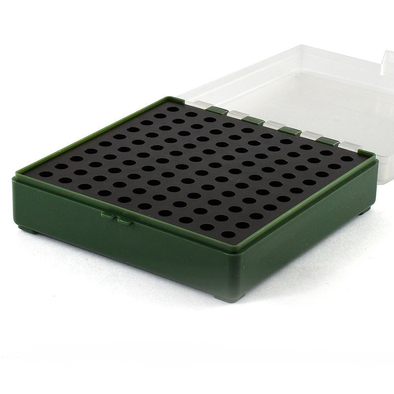 MEGALINE Box for .22 ammunition / 100 pieces / green