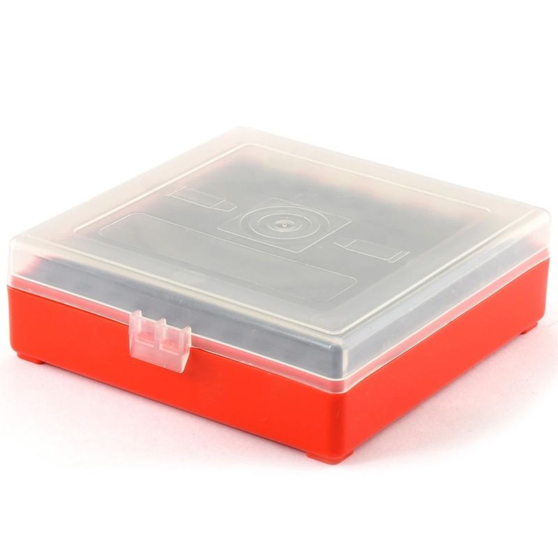 MEGALINE Box for .22 ammunition / 100 pieces / red