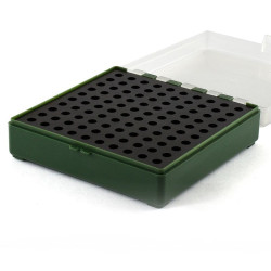 MEGALINE Box for .22 ammunition / 100 pieces / red