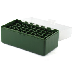 MEGALINE Box for .243 - .308 ammunition / 50 pieces / orange-clear