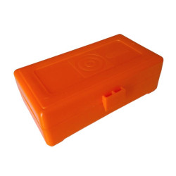 MEGALINE 9 mm ammunition box / 50 pieces / orange