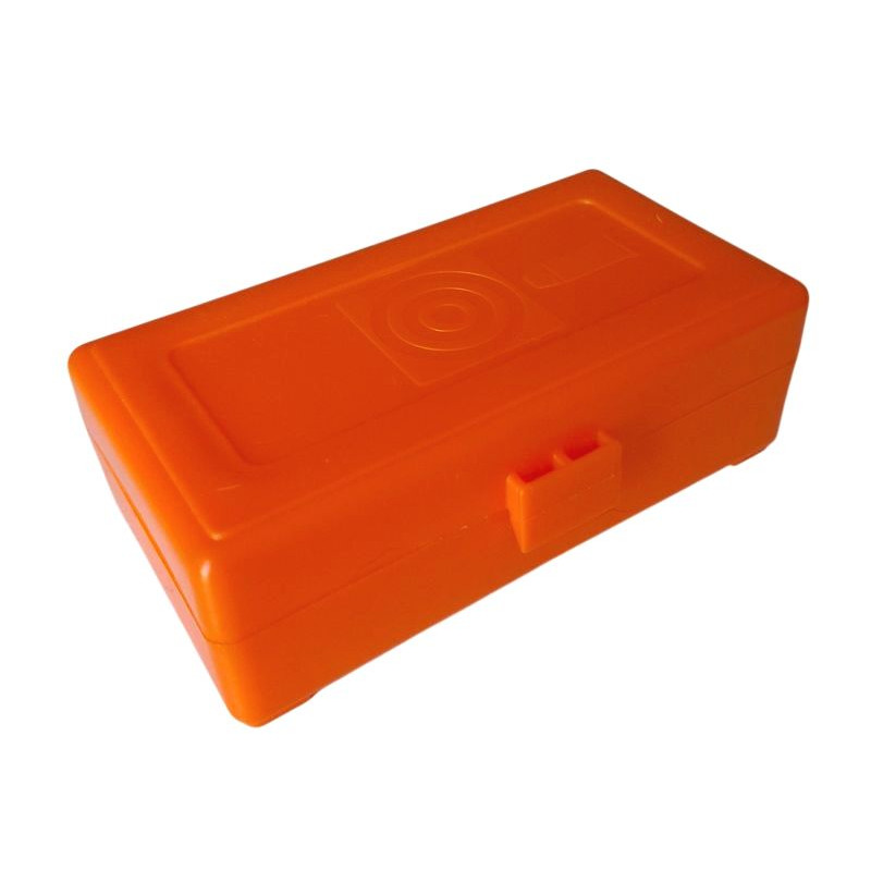 MEGALINE 9 mm ammunition box / 50 pieces / orange