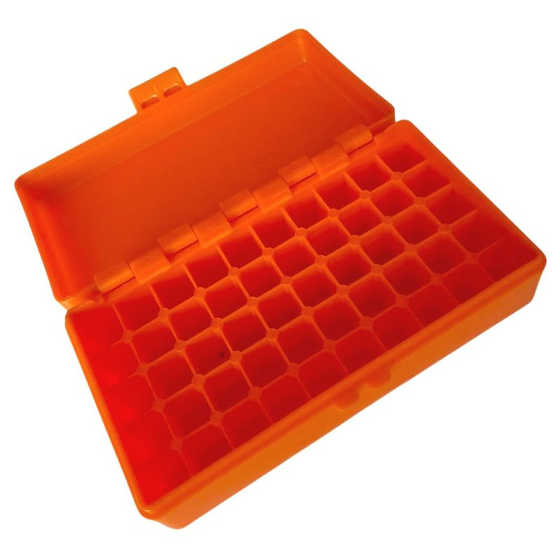 MEGALINE 9 mm ammunition box / 50 pieces / orange
