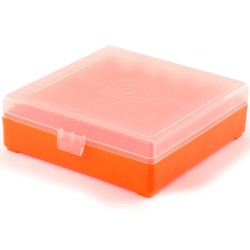 MEGALINE 9 mm ammunition box / 100 pieces / orange