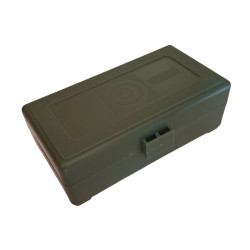 MEGALINE 9 mm ammunition box / 50 pieces / green