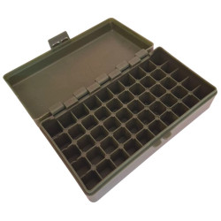MEGALINE 9 mm ammunition box / 50 pieces / green