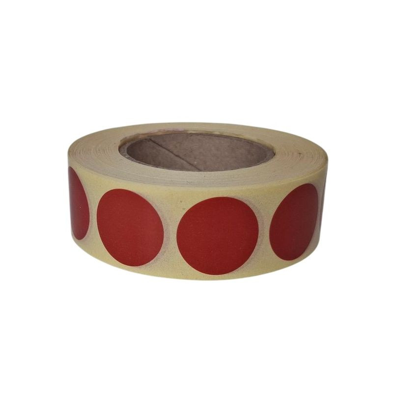Stickers for discs 20 mm / 1000 pieces / red (302015) ET