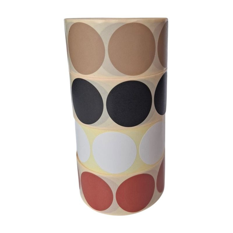 Stickers for 30 mm discs / 1000 pieces / black (302009) ET