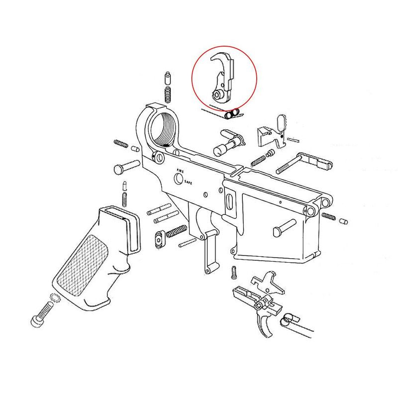 EEMANN TECH AR-15 Hammer (180065) kohoutek