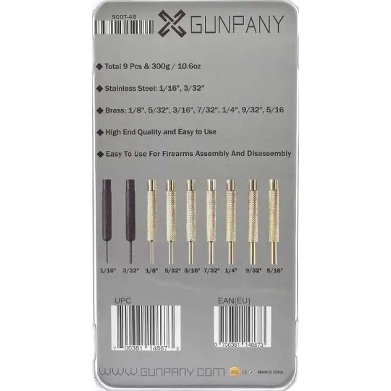 VECTOR OPTICS Knockout set / 9 pieces (SCOT-46)