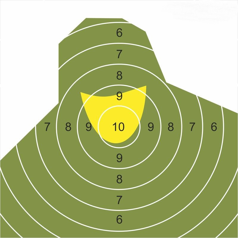 TARCZA STRZELECKA NT 23P popiersie       żołnierza 500x500 mm / 10 sztuk