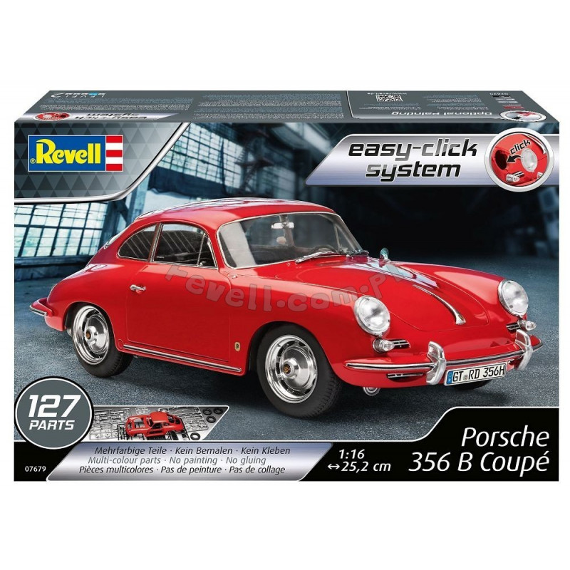 REVELL 1/16 PORSCHE 356 COUPE EASY CLICK SYSTEM (07679)