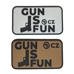 Naszywka z rzepem "GUN IS...