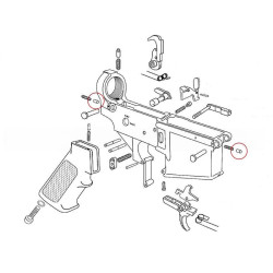 EEMANN TECH Otočný čep AR-15 (180038)