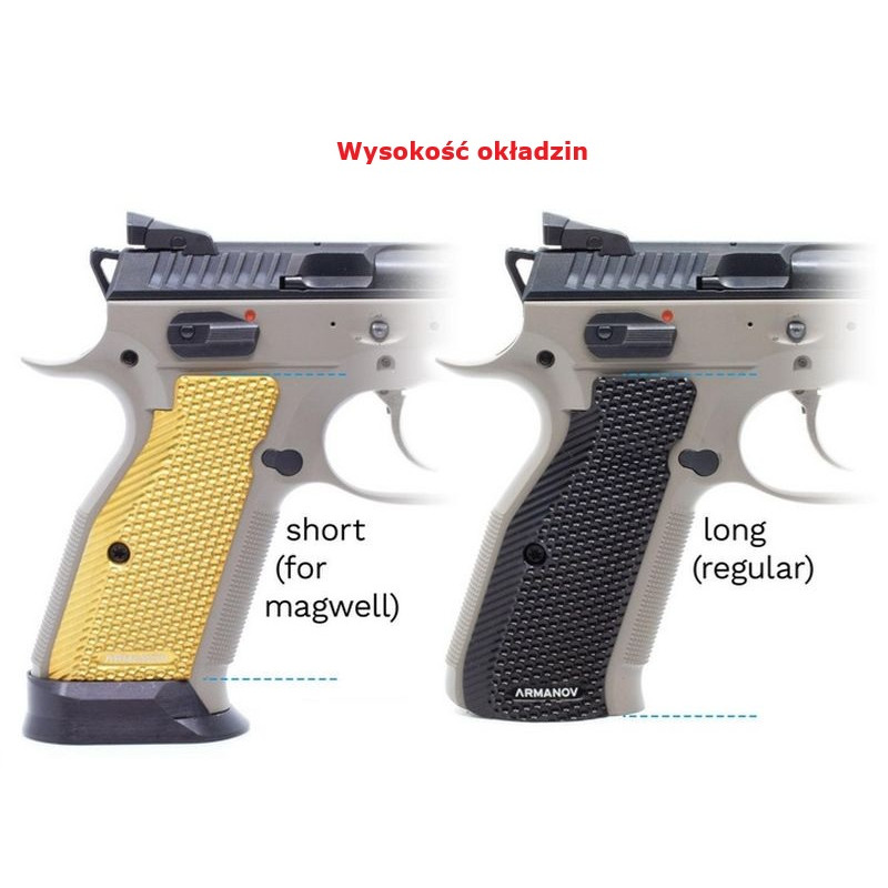 ARMANOV SpidErgo Gen2 for CZ Shadow 2 / SP01 / TS and 75 series - Short / Small / Orange (PGCZG2SS-OR)