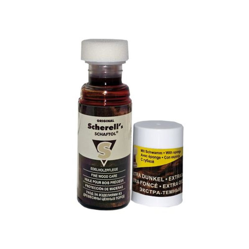 Scherell Schaftol natural oil - dark brown 50 ml (23817) for wood