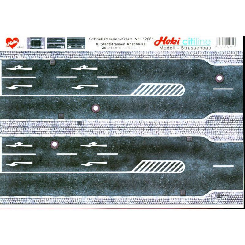 HEKI 12081 Street - Expressway / cardboard model