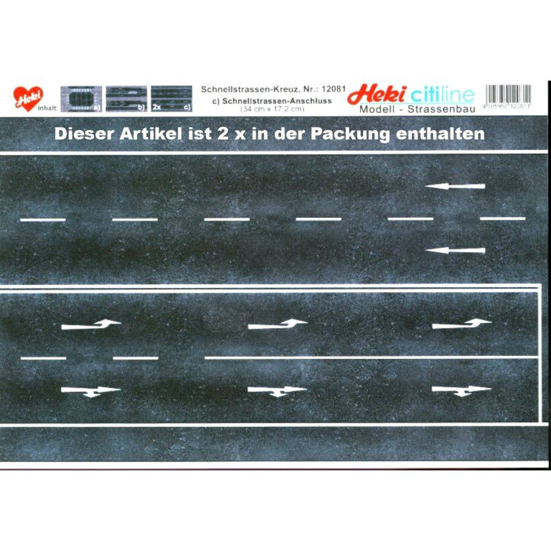 HEKI 12081 Street - Expressway / cardboard model