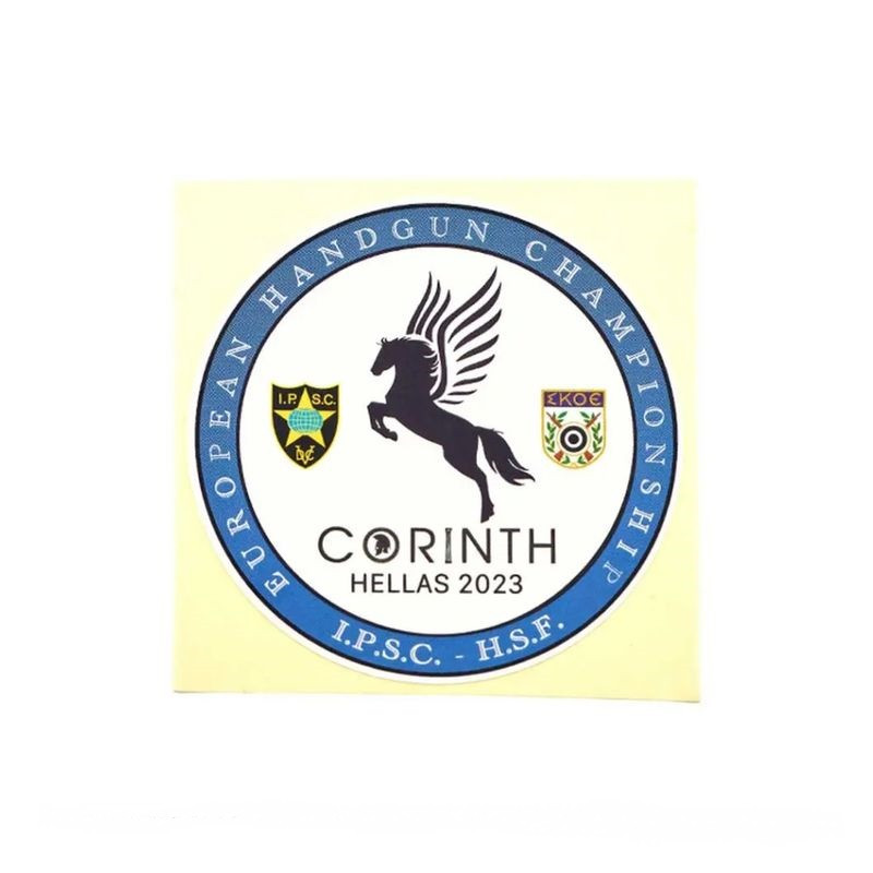 IPSC sticker EHC2023 Corinth - 7 cm (020062)