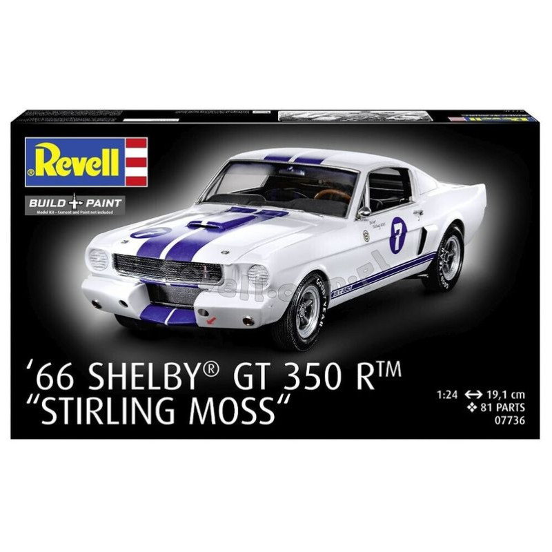 REVELL 1/24 1966 SHELBY GT 350R          "STIRLING MOSS" (07736)