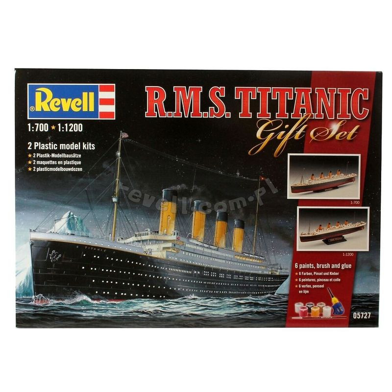 REVELL 1/700 ZESTAW UPOMINKOWY R.M.S.    TITANIC (05727)