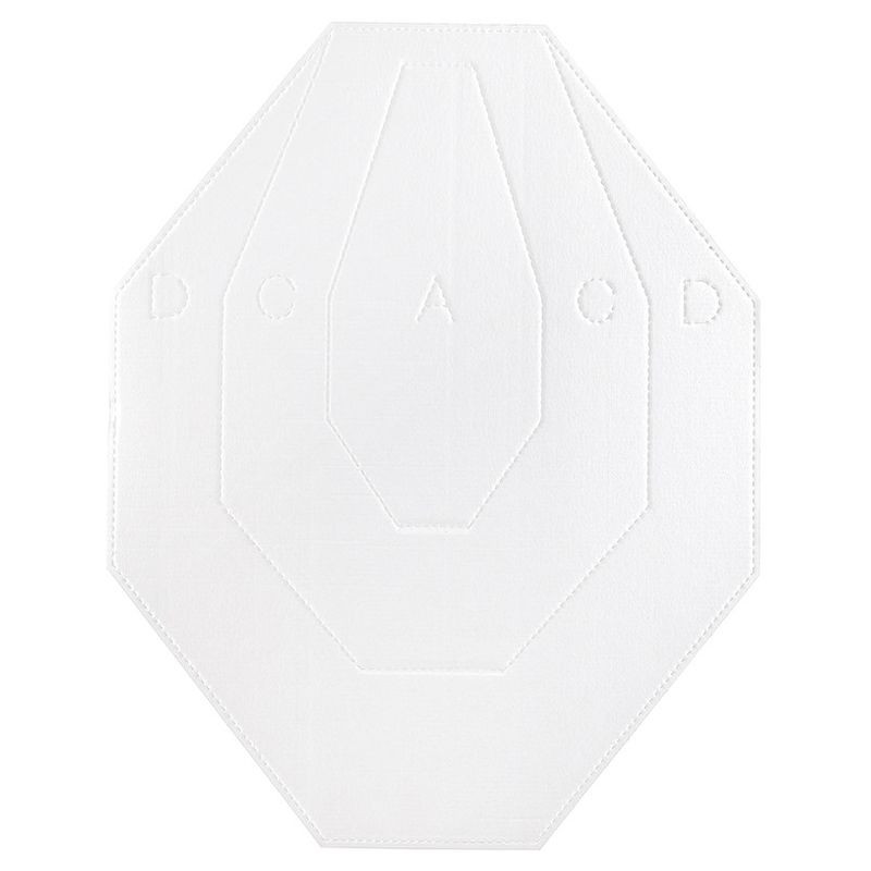 IPSC CARDBOARD bílá a červená / 100 kusů (204100) ET