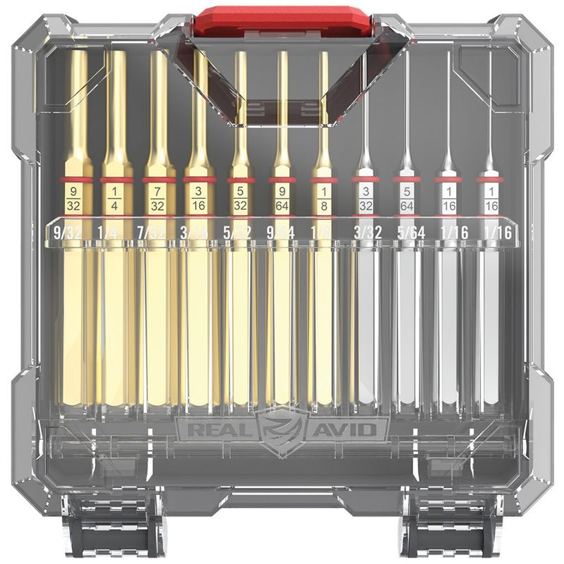 REAL AVID 11-piece knockout set - Steel/Brass (AVAPK-B) Accu-Punch