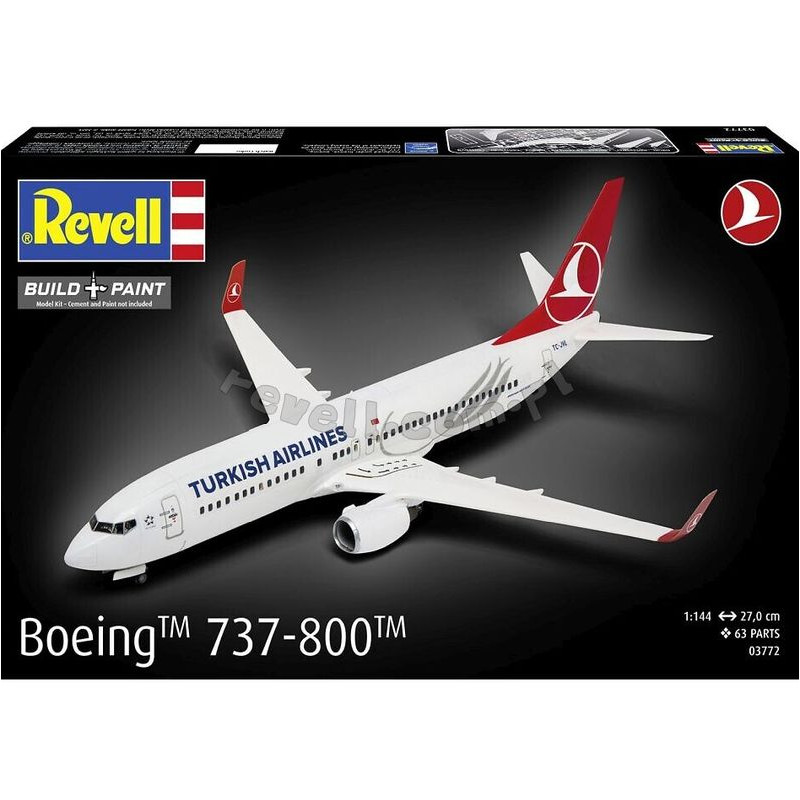REVELL 1/144 SAMOLOT BOEING 737-800      TURKISH AIRLINES  (03772)