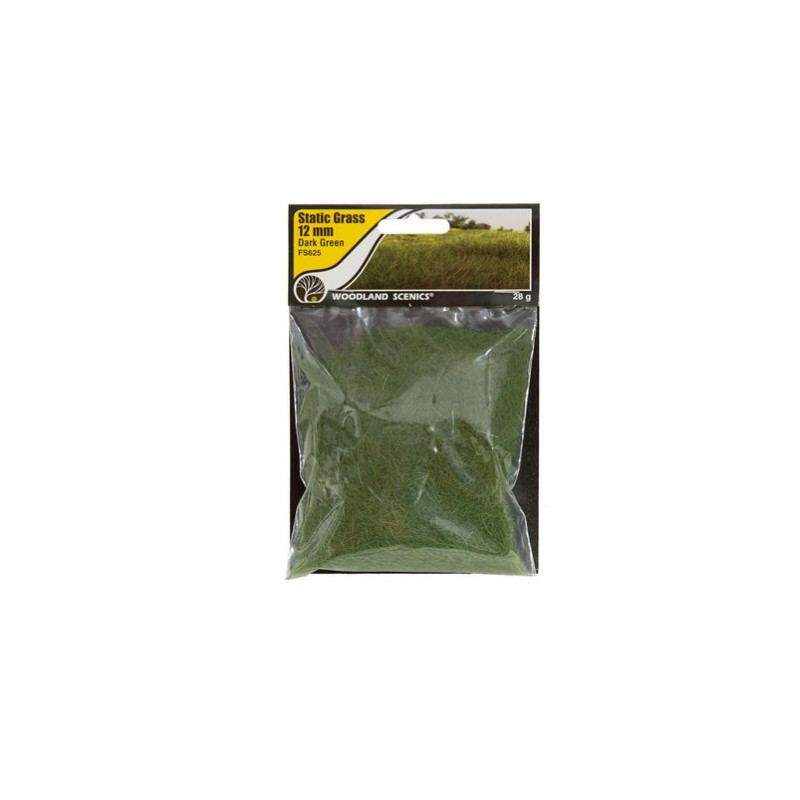 WOODLAND WFS625 TRAWA STATYCZNA CIEMNA   ZIELEŃ 12mm