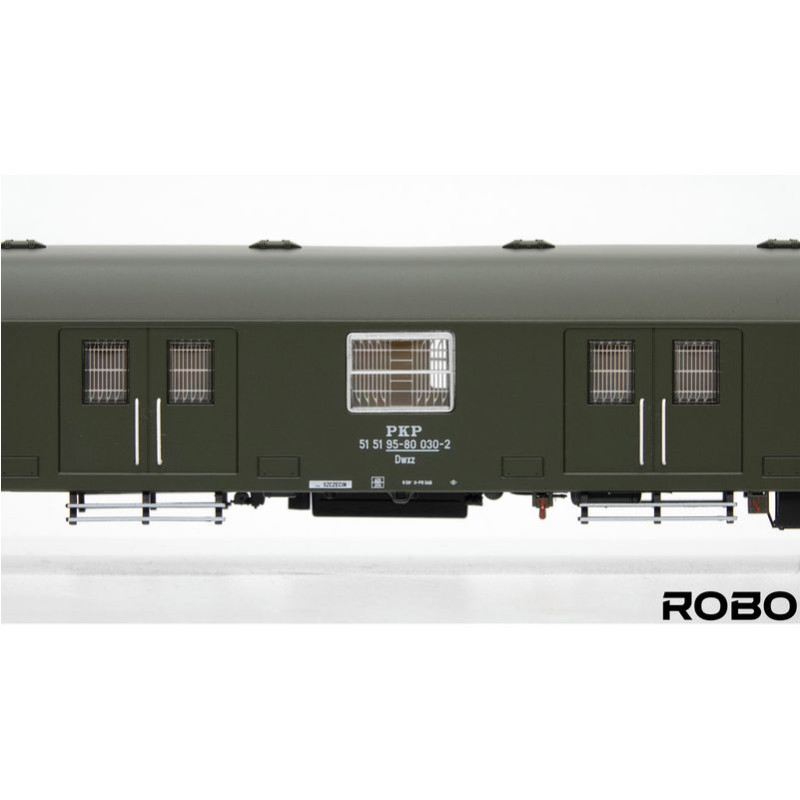 ROBO 280011 WAGON BAGAŻOWY TYPU 209C PKP STACJA SZCZECIN (z oświetleniem starszego typu)