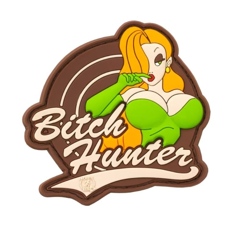 Nášivka na suchý zip Bitch Hunter / Desert (13058)