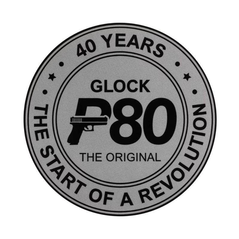 GLOCK Naklejka / średnica 8 mm / THE     START OF A REVOLUTION