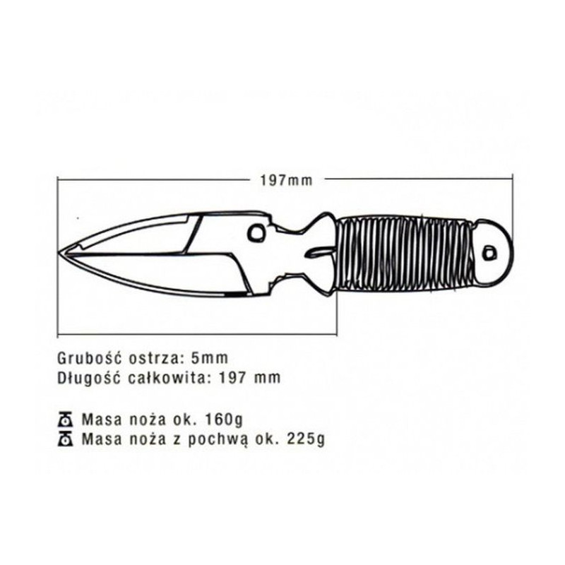 Survival knife silver wz.99 OSA N