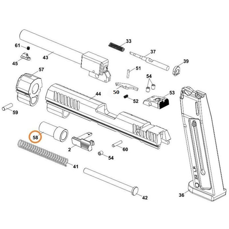 CZ Firing pin plate for CZ KADET (1010-1322-39) / CZ ZBROJOVKA
