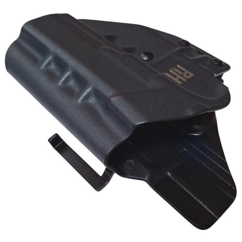 RH HOLSTERS OWB Frogy Walther PDP 5" compact / fullsize / right - 1/2 sweatguard / speedloops 40 mm / black KYDEX holster