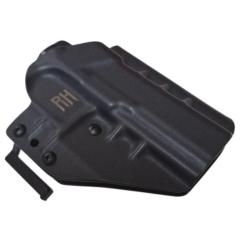 RH HOLSTERS Kabura OWB Frogy Walther PDP 5" compact / fullsize / right - 1/2 sweatguard / speedloops 40 mm / black KYDEX