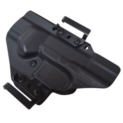 RH HOLSTERS Kabura OWB Frogy Walther PDP 5" compact / fullsize / right - 1/2 sweatguard / speedloops 40 mm / black KYDEX