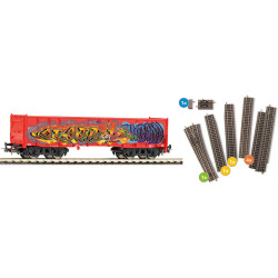 PIKO 55380 WAGON + TRACKS -...