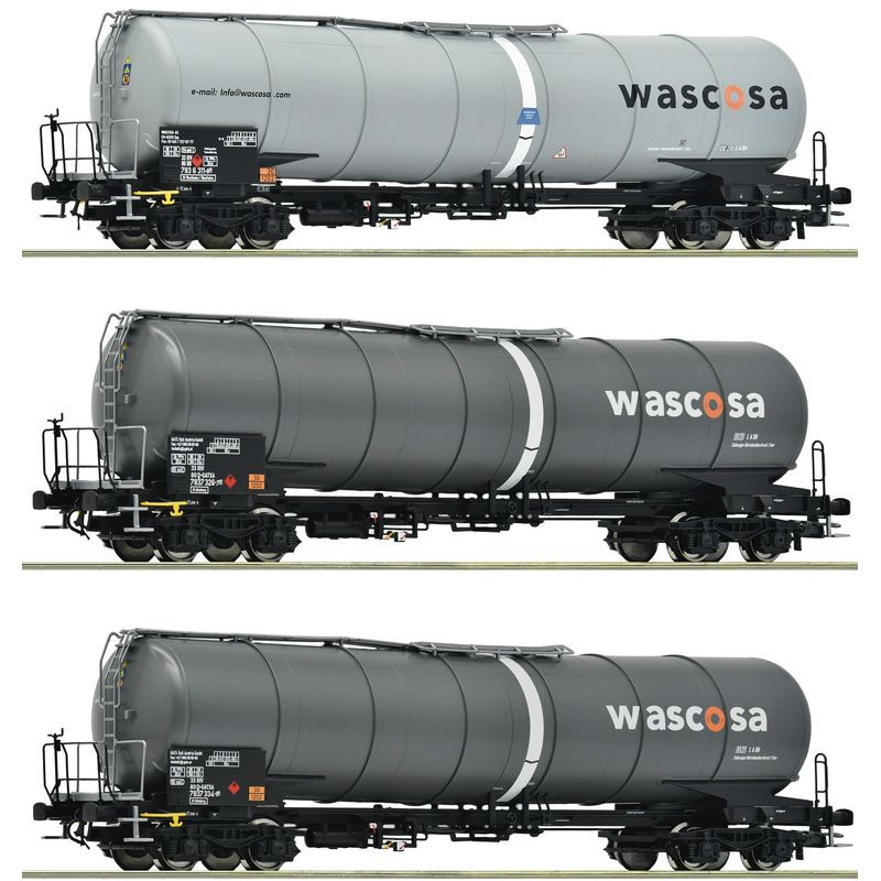 ROCO 6600143 WAGON CYSTERNA WASCOSA      ep.V-VI zestaw 3 wagony