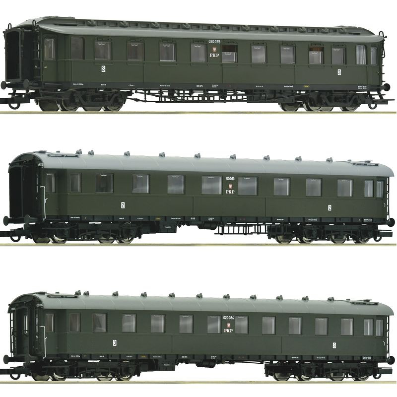 ROCO 6200112 WAGON OSOBOWY PKP ep.III /  zestaw 3 wagony