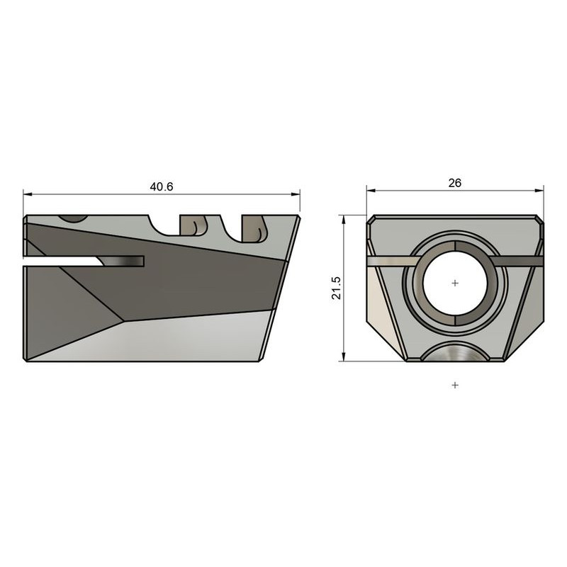 ARMANOV KOMPENZÁTOR 9 mm / 1/2 28 (PCOMP1228) Equalizer Steel