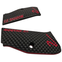 LOK GRIPS Okładziny do CZ Shadow 2 /     długie (PALM SWELL BOGGIES) czarne z czerwonym napisem