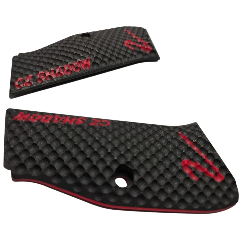 LOK GRIPS Liners for CZ Shadow 2 (PALM SWELL BOGGIES) black with red lettering
