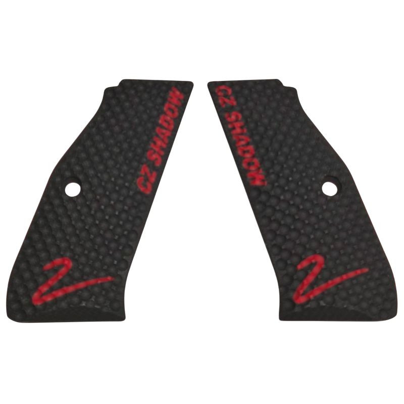 LOK GRIPS Obložení pro CZ Shadow 2 (PALM SWELL BOGGIES) černé s červeným nápisem