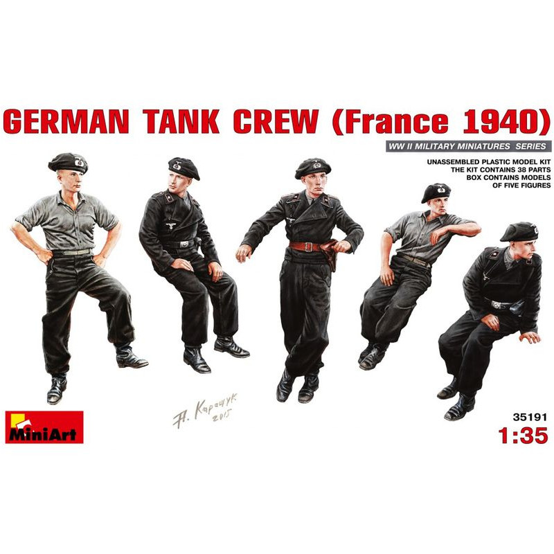 MiniArt 1/35 German Tank Crew France     1940 (35191)